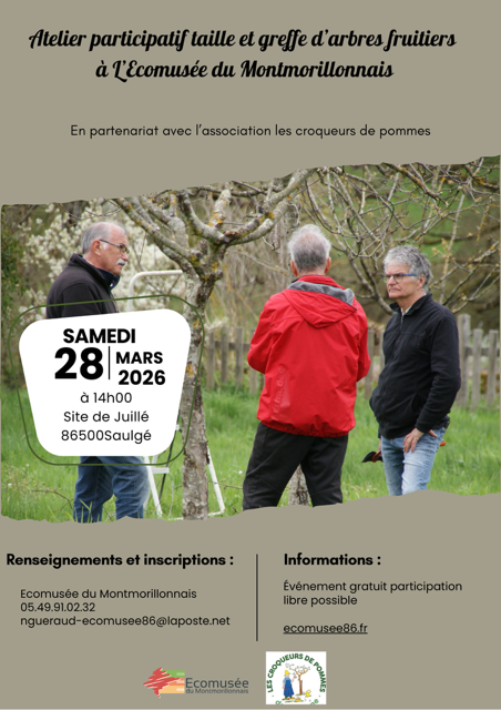 AnimationTaille au verger Ecomusée 28 mars 2026